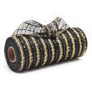 Black and Gold Decorative Mesh