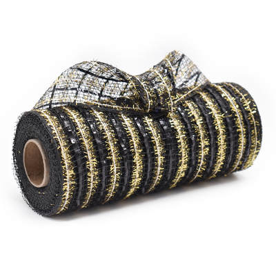 Black and Gold Decorative Mesh