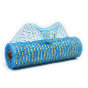 Gold and BLUE Decorative Mesh
