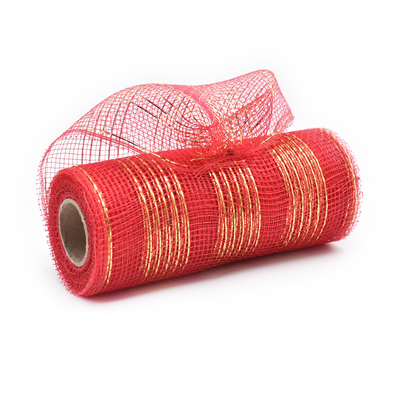 Red and Gold Decorative Mesh