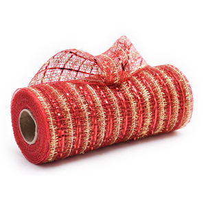 Red and Gold Decorative Mesh
