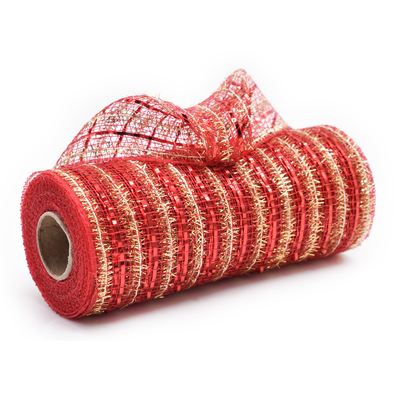 Red and Gold Decorative Mesh
