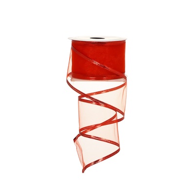 red organza ribbon