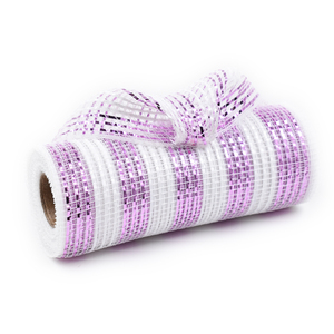Purple and white decorative mesh