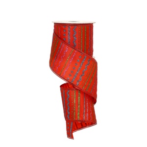 decorative ribbon with stripe