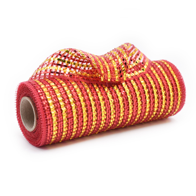Red and Gold Decorative Mesh