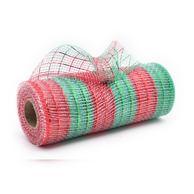 Red and Green Decorative Mesh