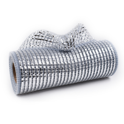 Silver decorative mesh