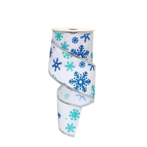 decorative ribbon with snowflake