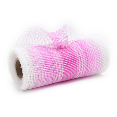 White and Pink Decorative Mesh