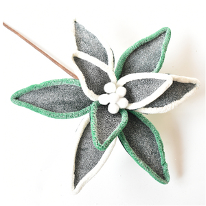 White and Atrovirens Christmas Flower
