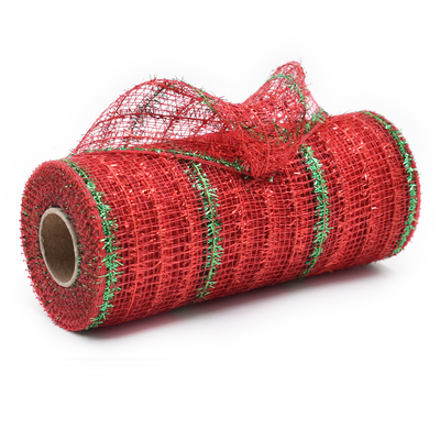 Red and Green Decorative Mesh