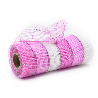 Pink and White Decorative Mesh