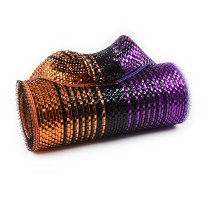 black and purple and tangerine