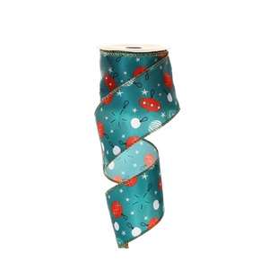 teal satin ribbon