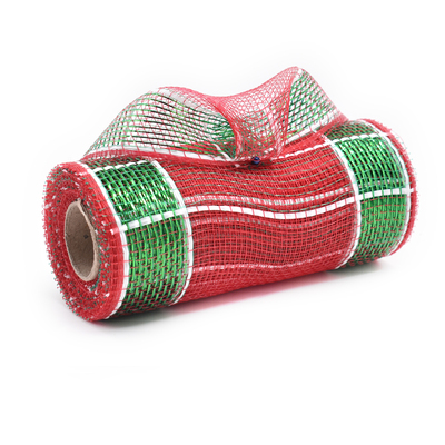 Red and Green Decorative Mesh