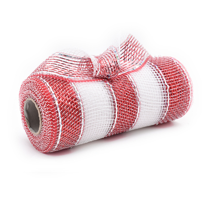 Red and White Decorative Mesh
