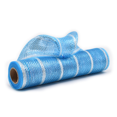 Blue and Silver Decorative Mesh