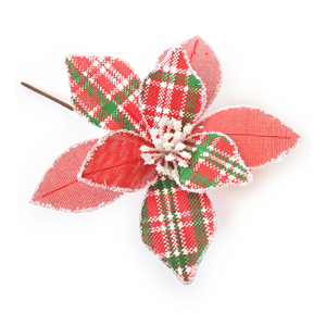 Red and Green Christmas Flower
